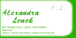 alexandra lenck business card